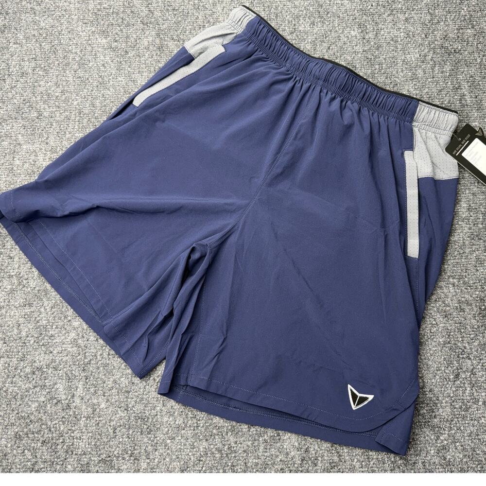 KORSA Pack Leader 2.0 Mens Small Navy 7" Lined Running Shorts NWT